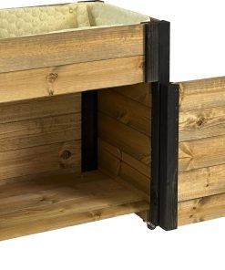 dobar Rollbarer Gartenschrank mit Wolle Abmessungen ca.: 60x40x62 cm schwarzer Eckschutz