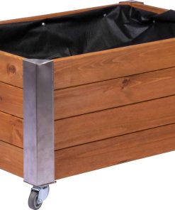 dobar Rollbares Hochbeet Rolli braun