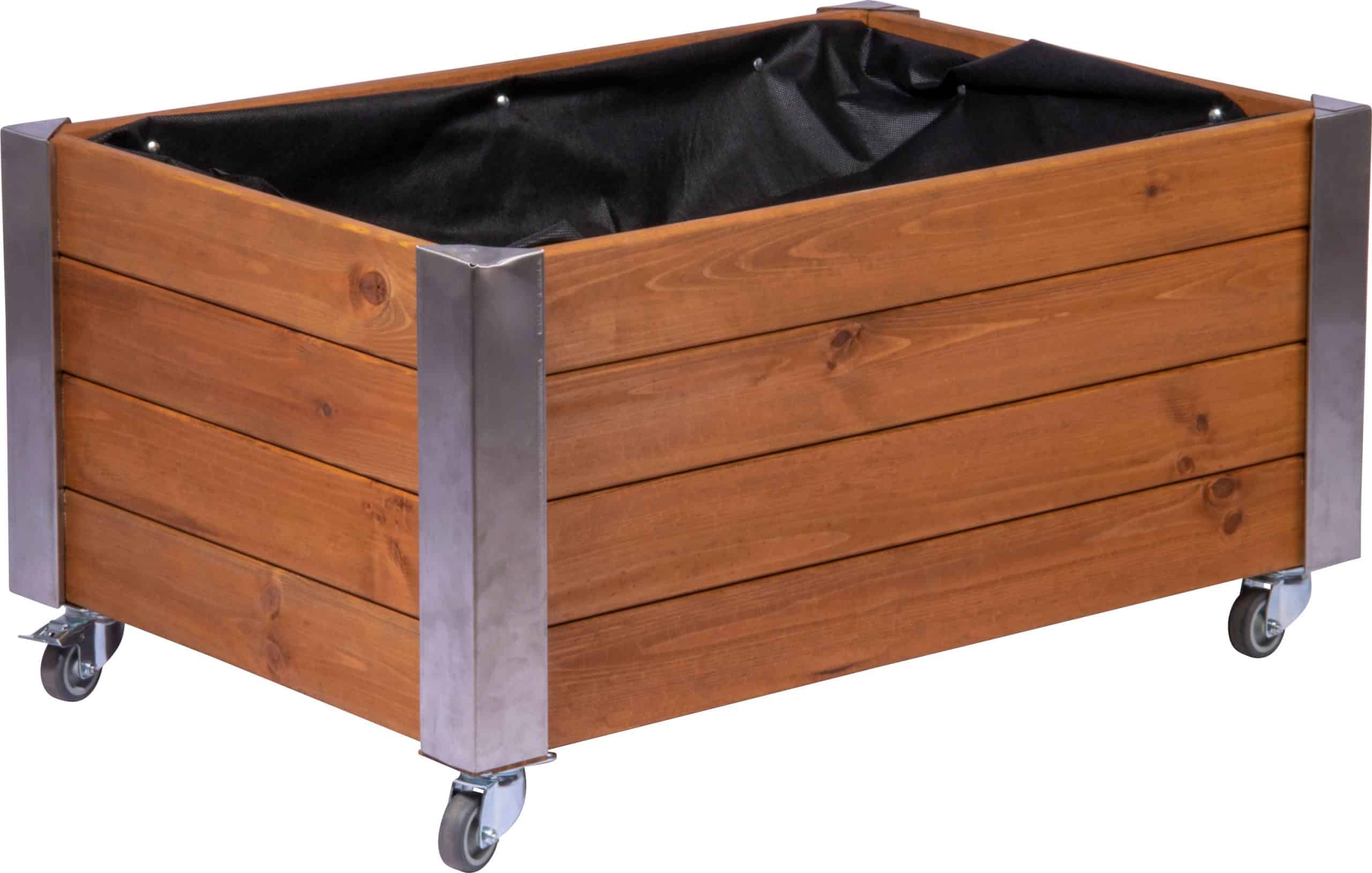 dobar Rollbares Hochbeet Rolli braun