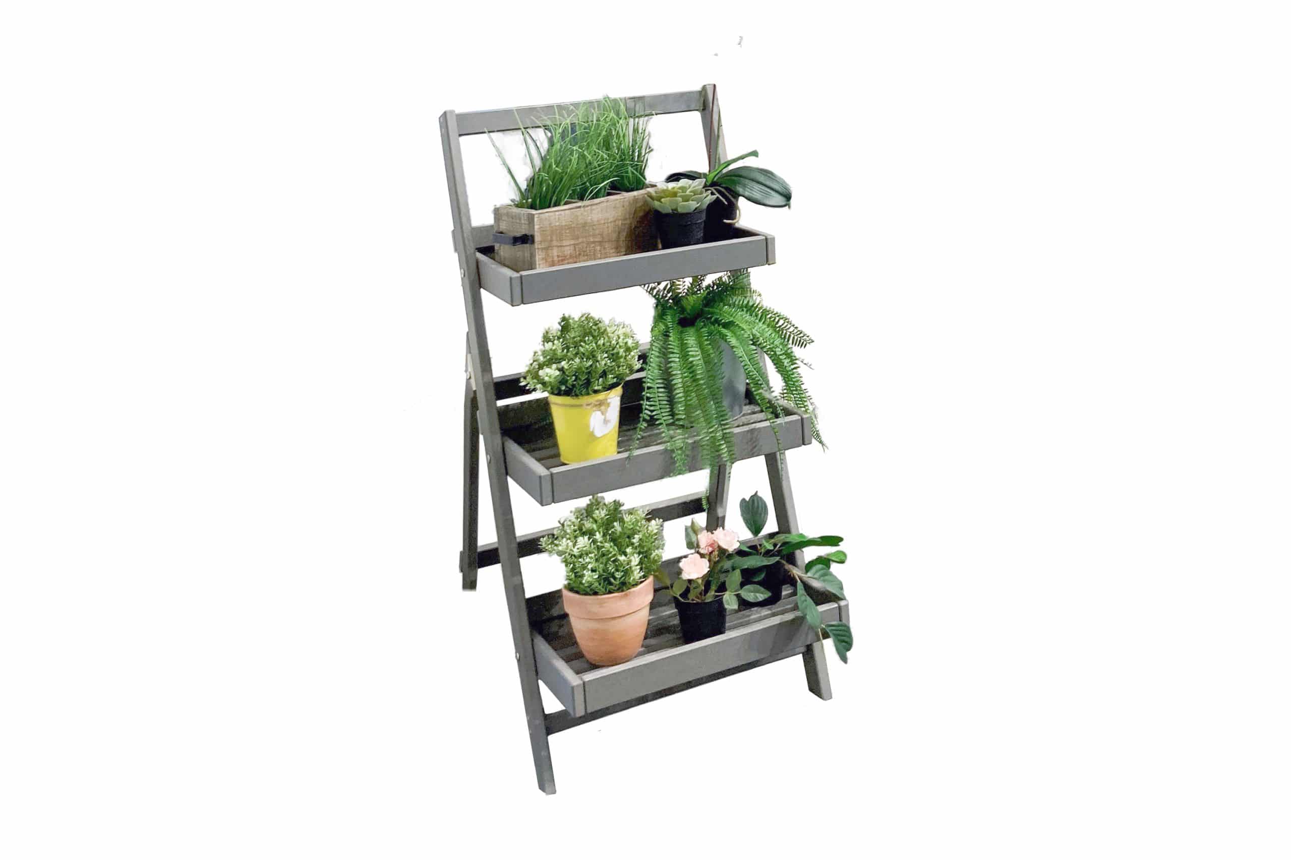 elephant Kräuterleiter HDPE 3-Stufen grau