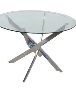 möbel direkt online 4-Fuß-Esstisch mit Ø110 cm Glasplatte