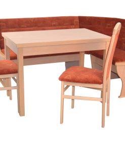 möbel direkt online 4tlg. Eckbankgruppe In drei Holzdekoren und drei Stofffarben