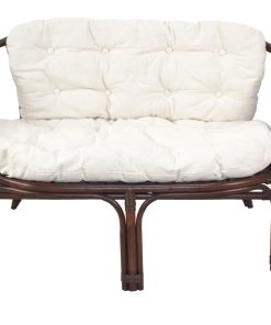 möbel direkt online Rattansitzbank mit Kissenauflage Sonja