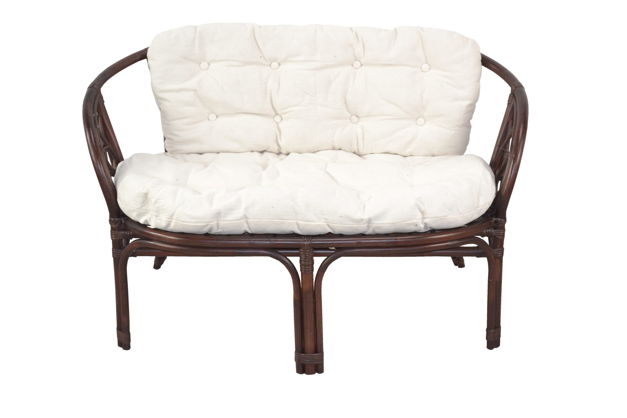 möbel direkt online Rattansitzbank mit Kissenauflage Sonja