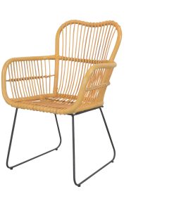 möbel direkt online Rattanstuhl mit Armlehnen Toni
