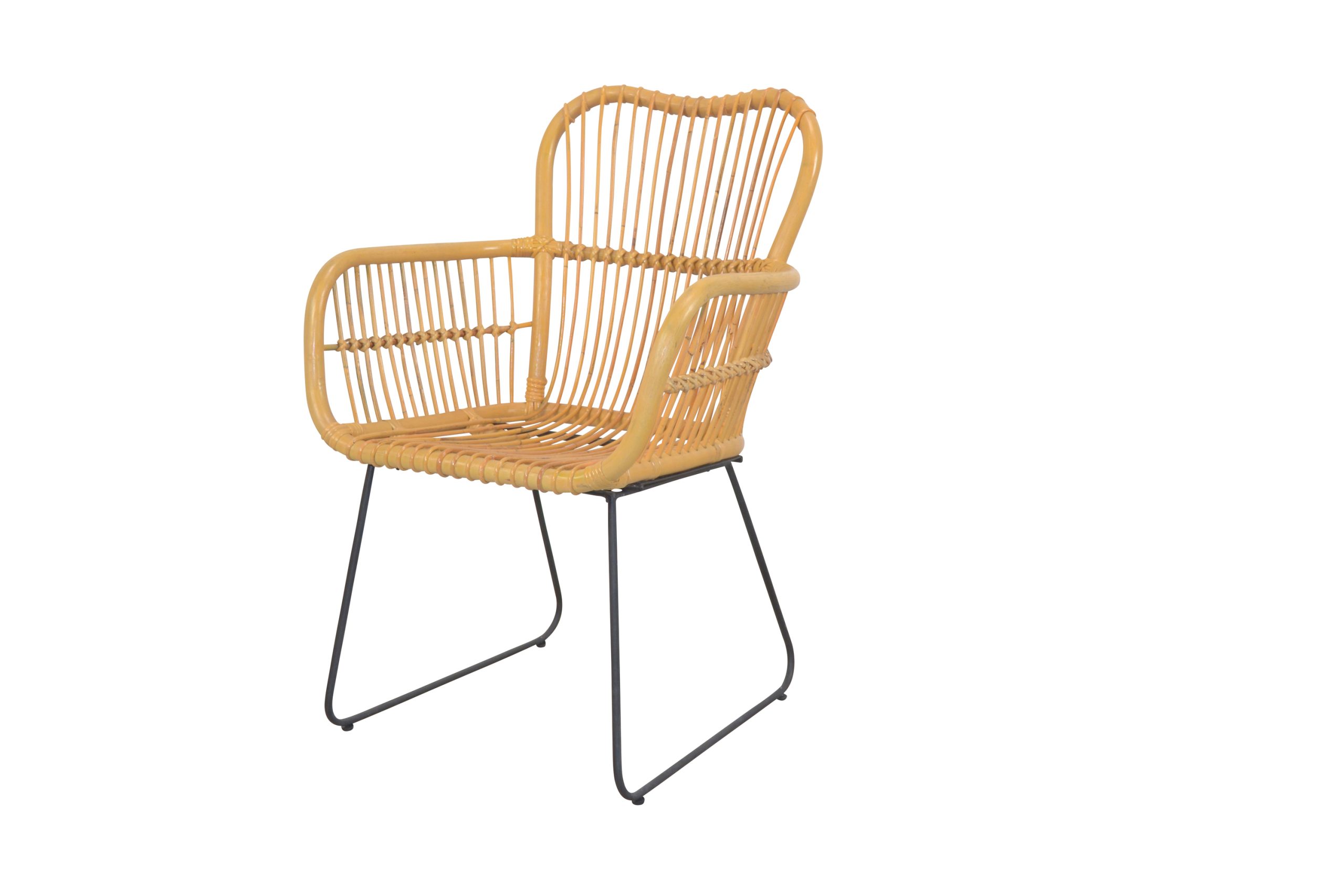 möbel direkt online Rattanstuhl mit Armlehnen Toni