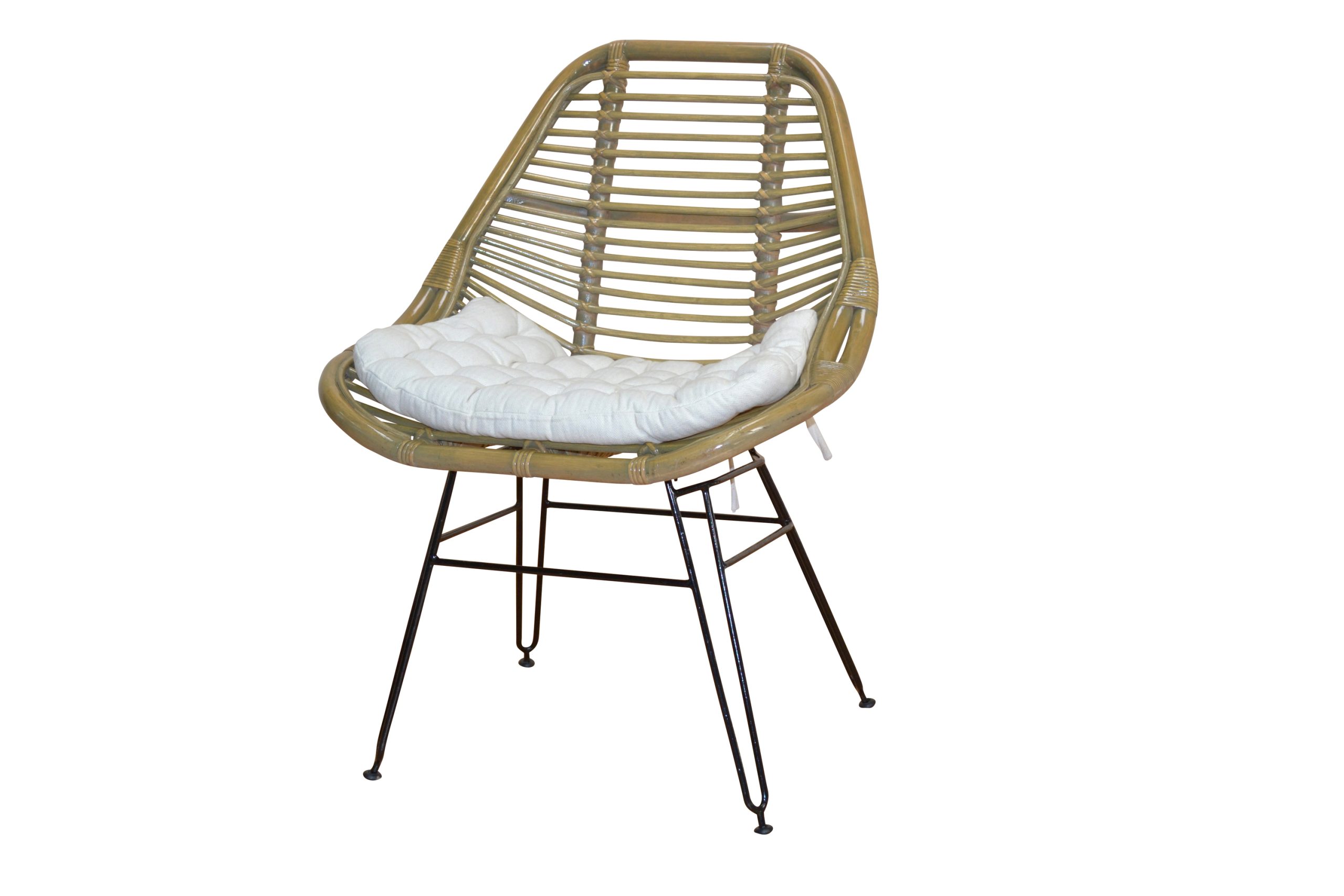 möbel direkt online Rattanstuhl mit Kissen Kim