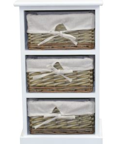 möbel direkt online Regal mit 3 Weidenkörben Sansibar