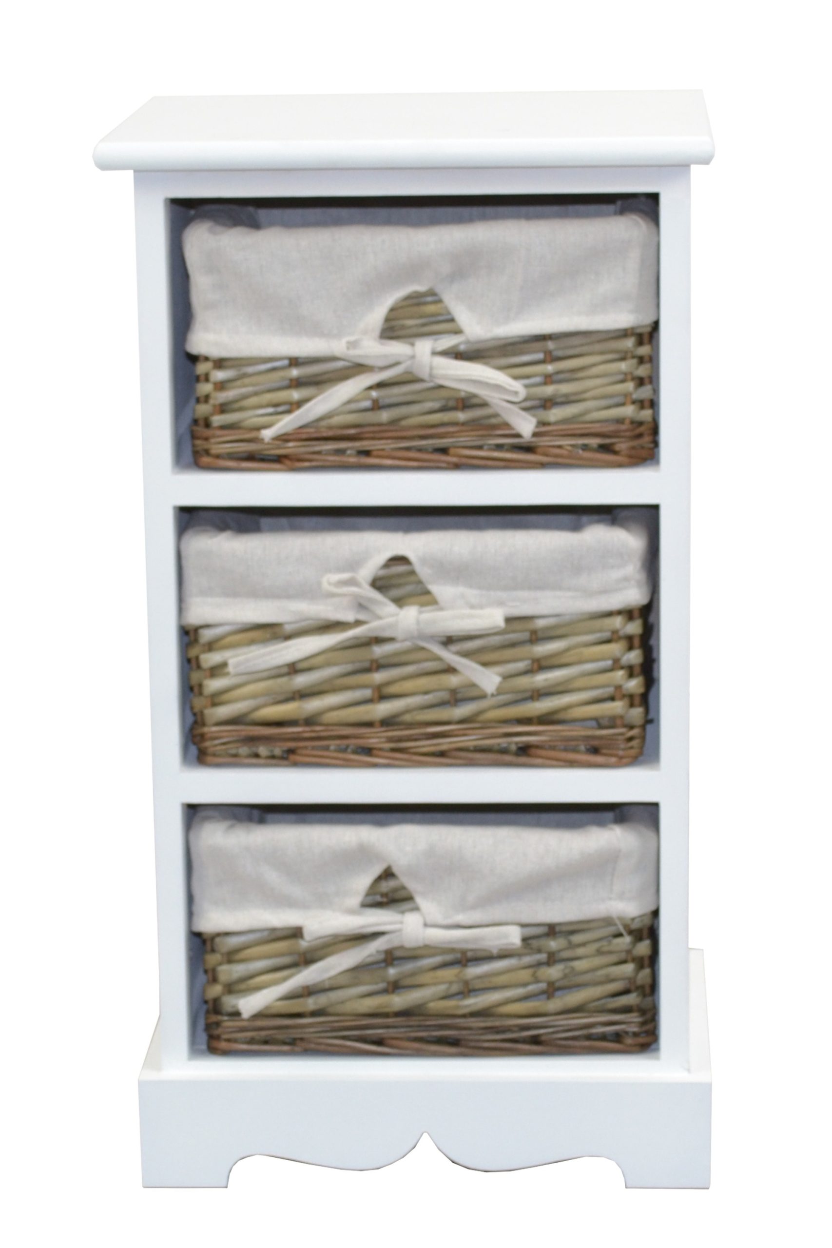 möbel direkt online Regal mit 3 Weidenkörben Sansibar