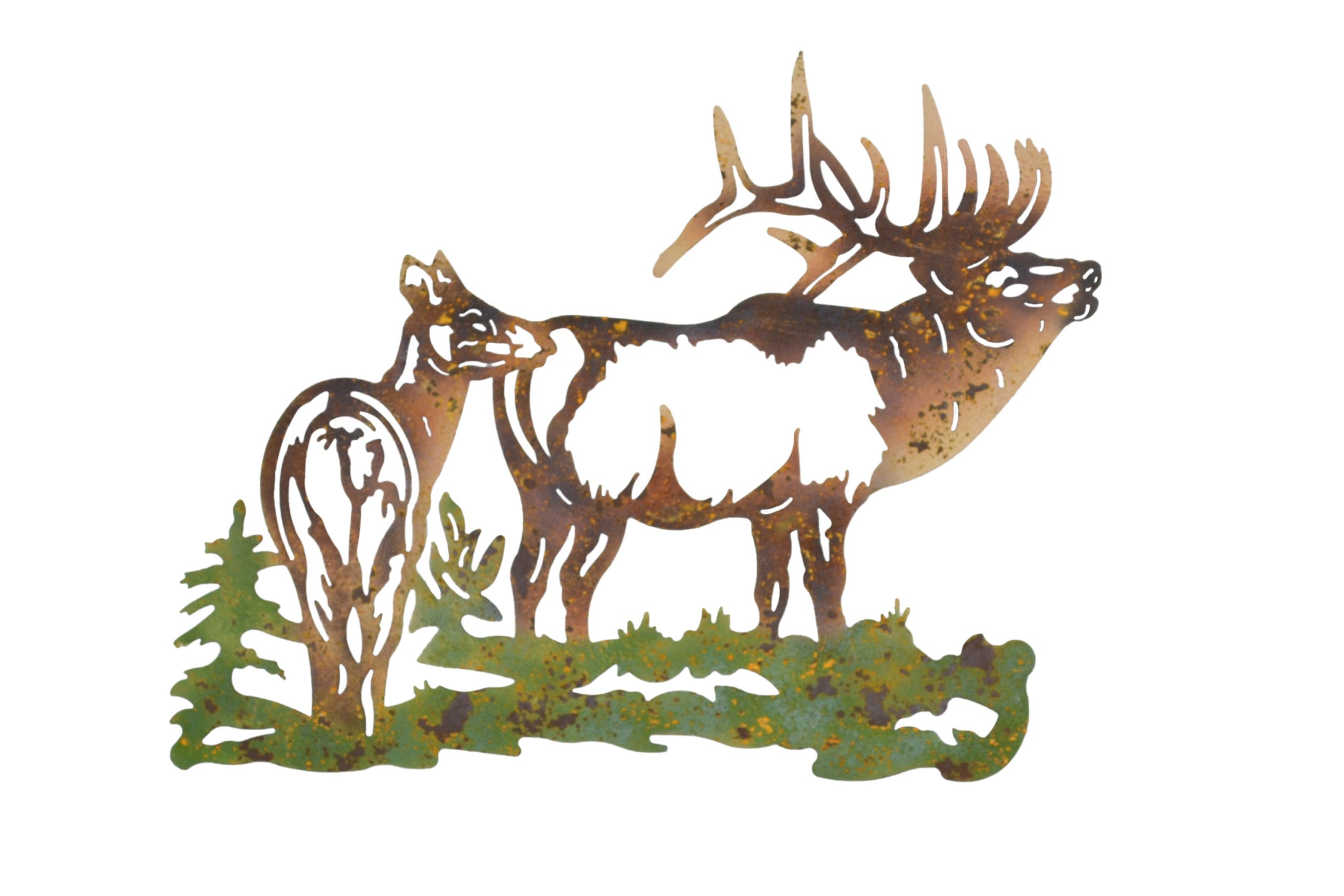 möbel direkt online Wanddekoration Hirschkuh und Hirsch