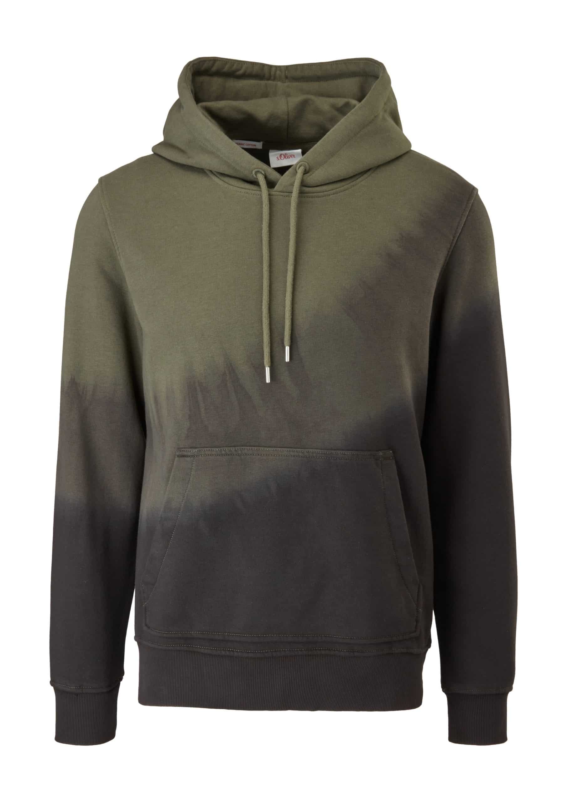 s.Oliver Pullover Weicher Sweater mit Kapuze und Farbverlauf